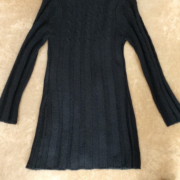 Charlotte Russe ribbed black long cardigan sweater with hood, size medium. - Picture 8 of 11